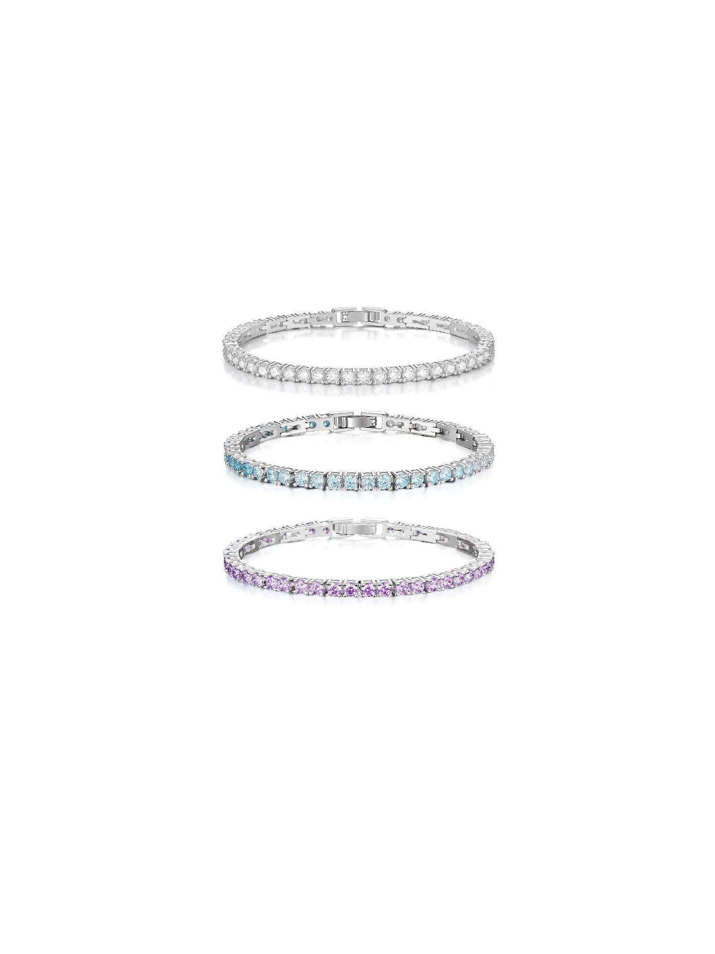Gradient Crystal Tennis Bracelet - view 1