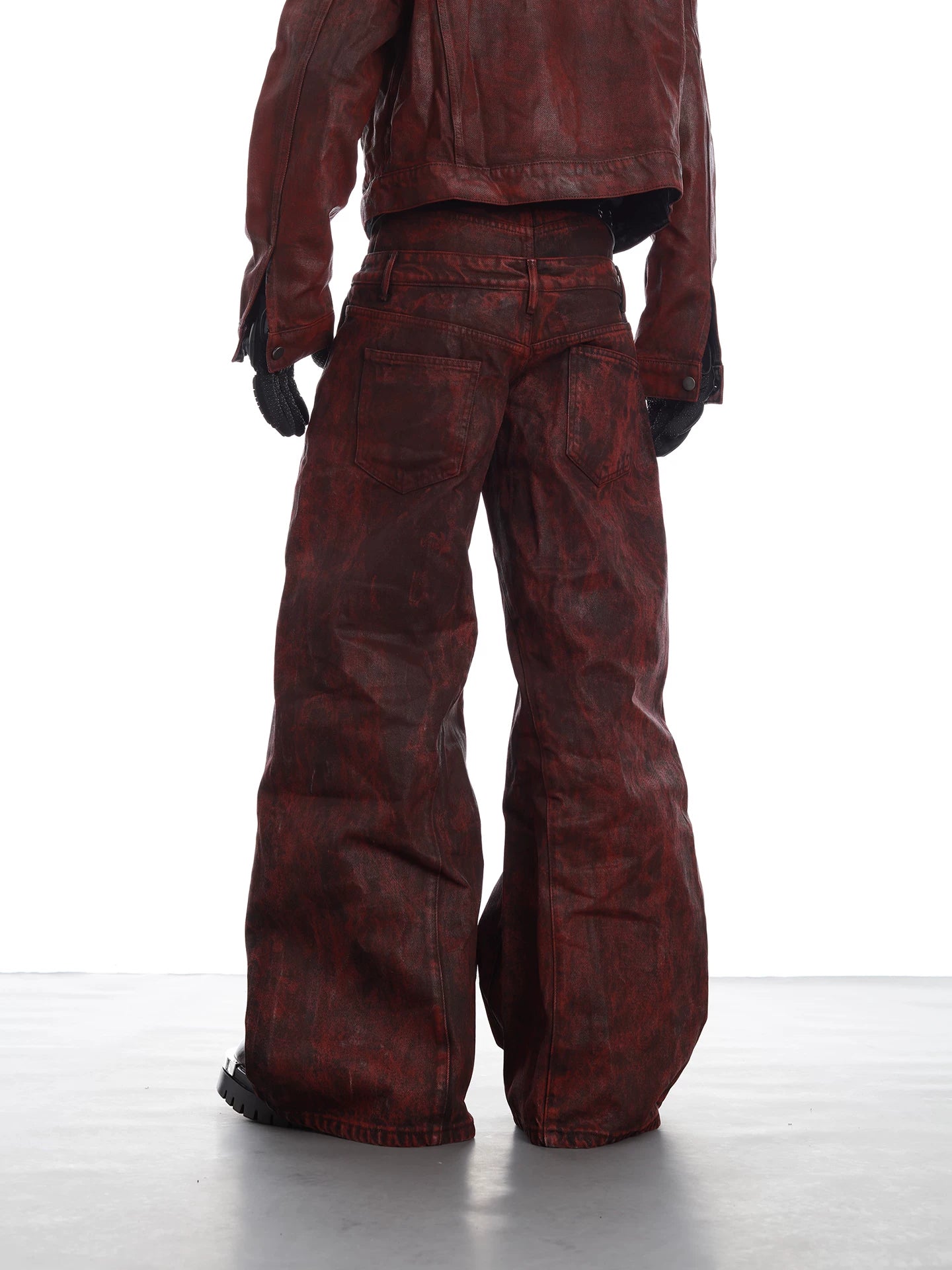 Obsidian Eclipse Wide-Leg Denim