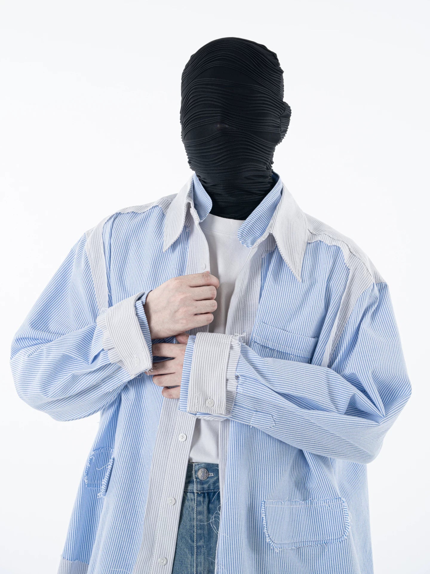 Midnight Mirage Pinstripe Overshirt