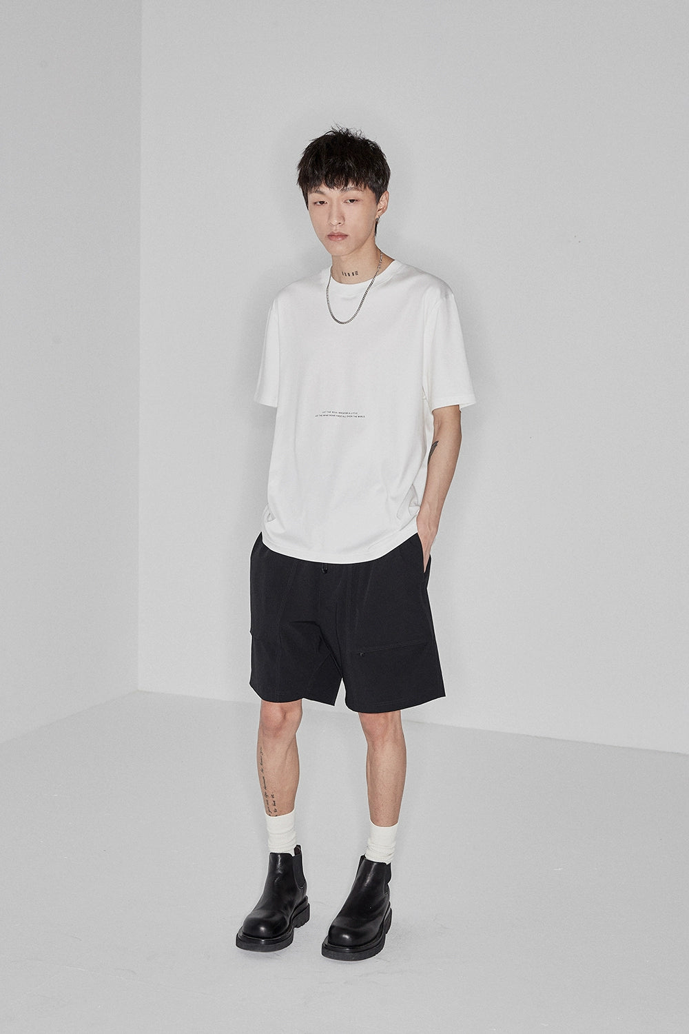 Drawstring Chino Shorts