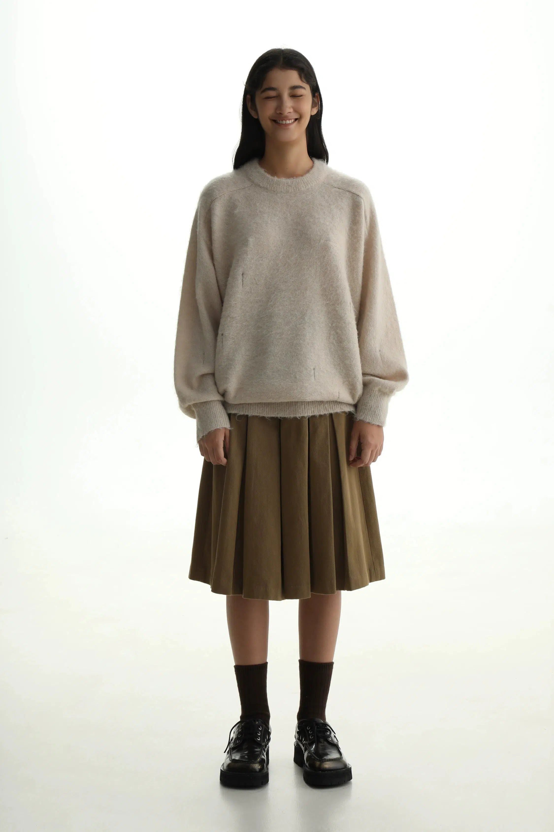 Loose Fit Mohair Sweater - chiclara