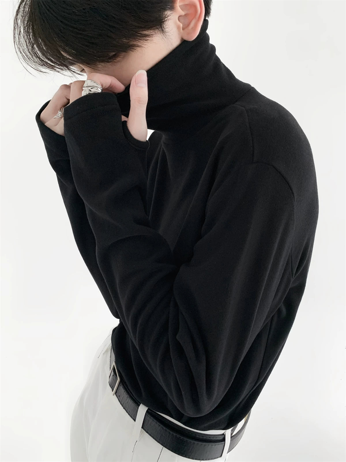 Slouch Turtleneck Top