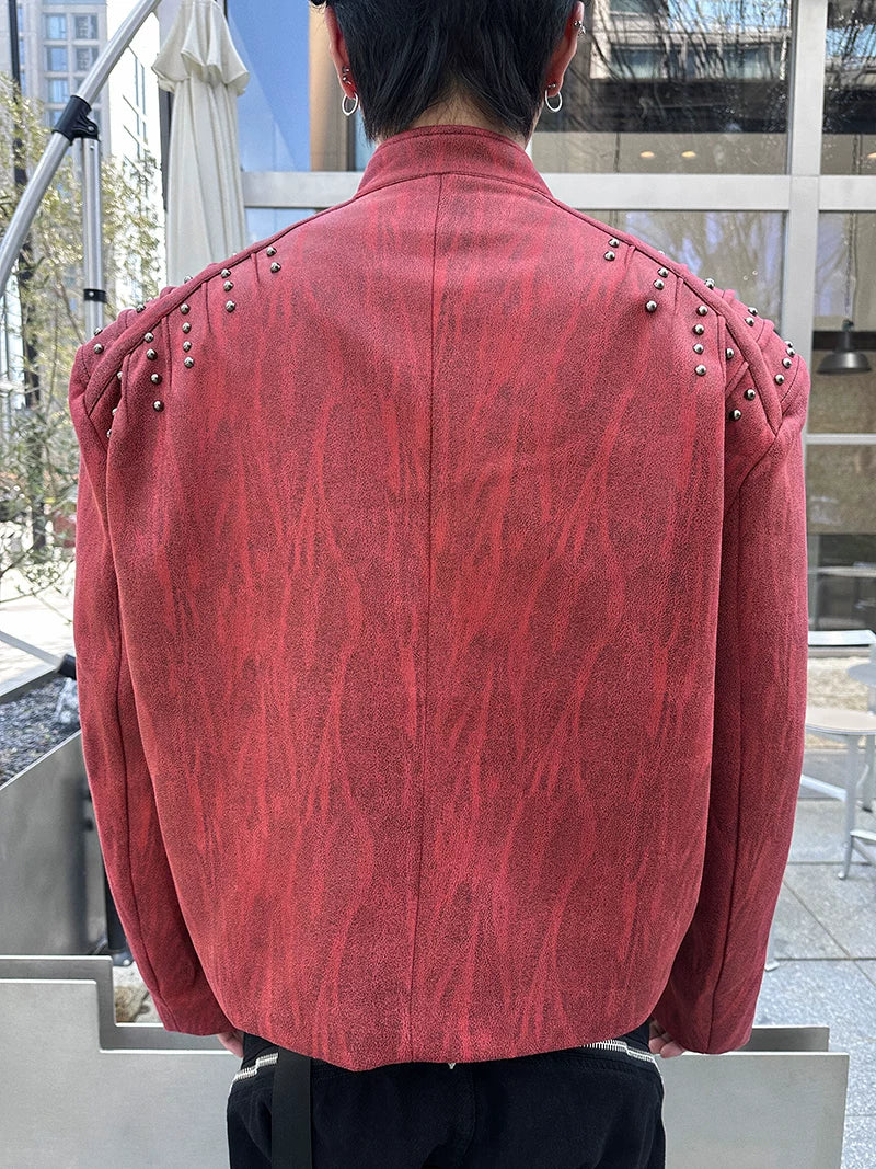 Shrapnel Studded Zip Jacket