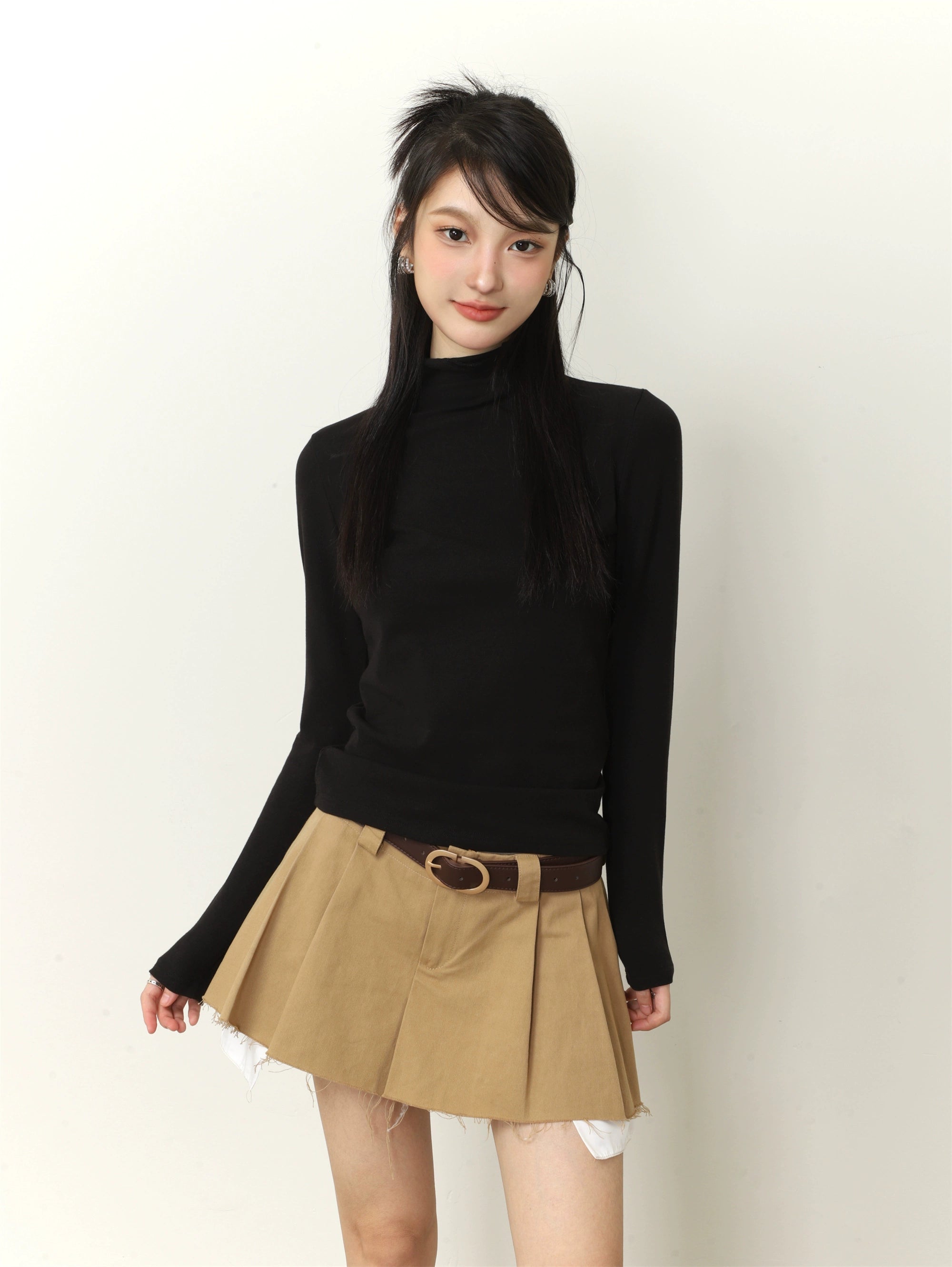 Turtleneck Long Sleeve T-shirt