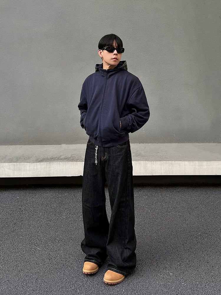 Raw Night Wide Jeans