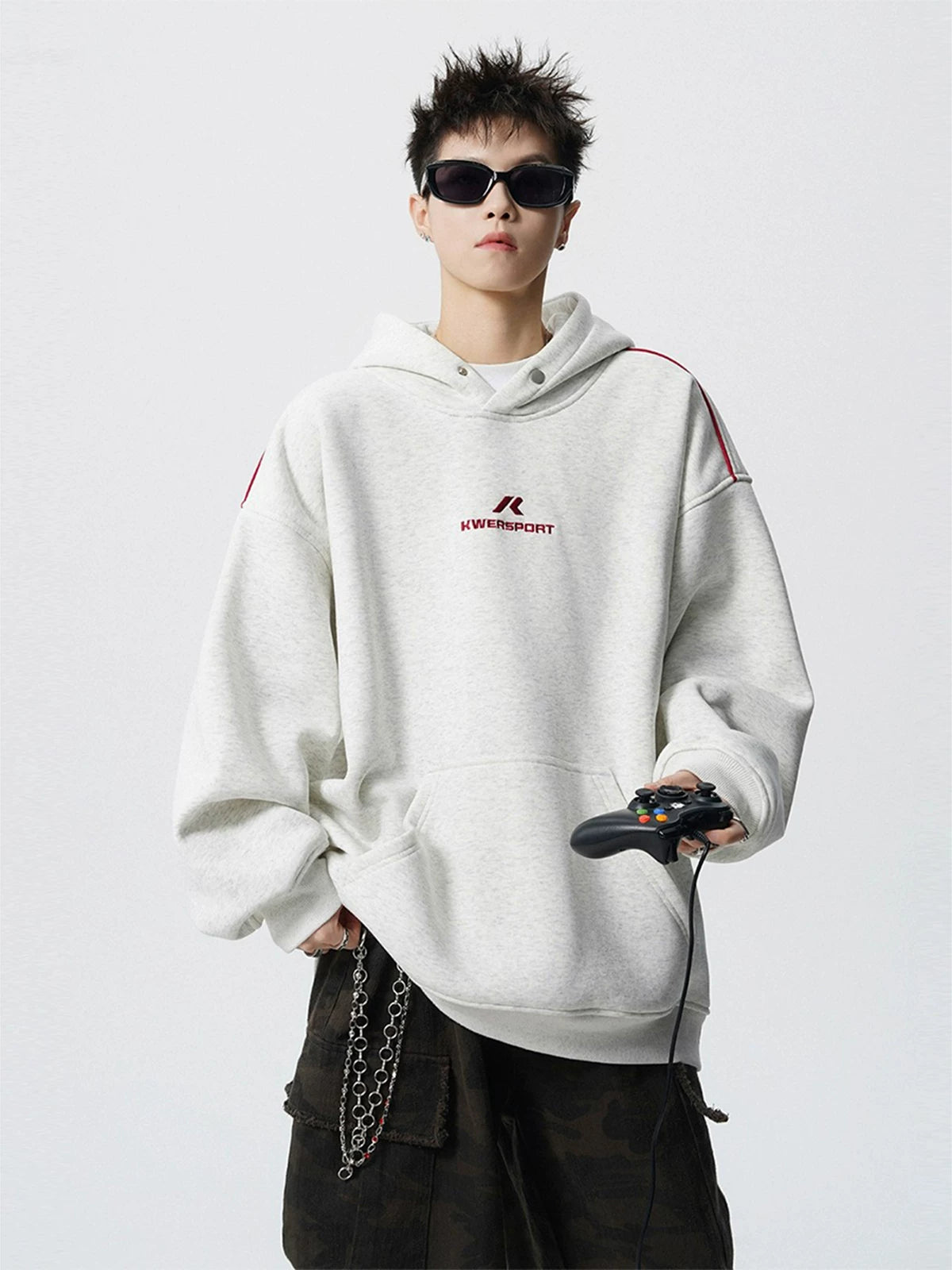 Quartz Track Oversized Sport Hoodie
