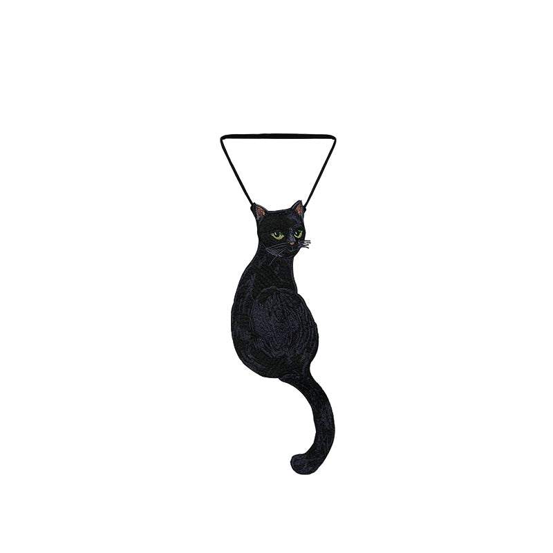 Black Cat Shaped Novelty Tie