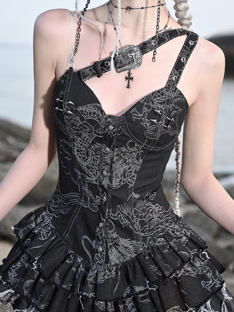 Dragon Gothic Corset Dress