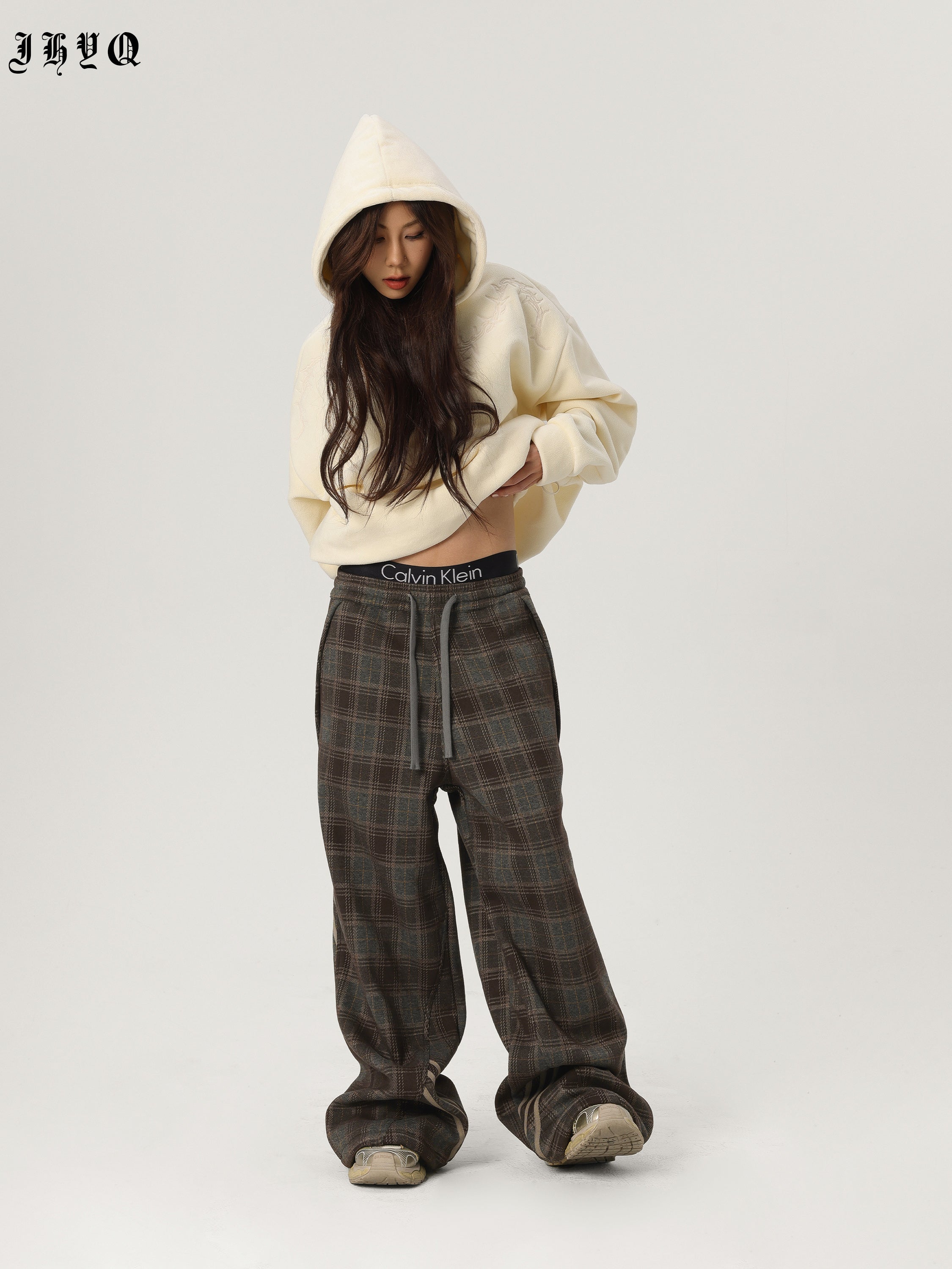 Sports Plaid Striped Paratrooper Pants - chiclara