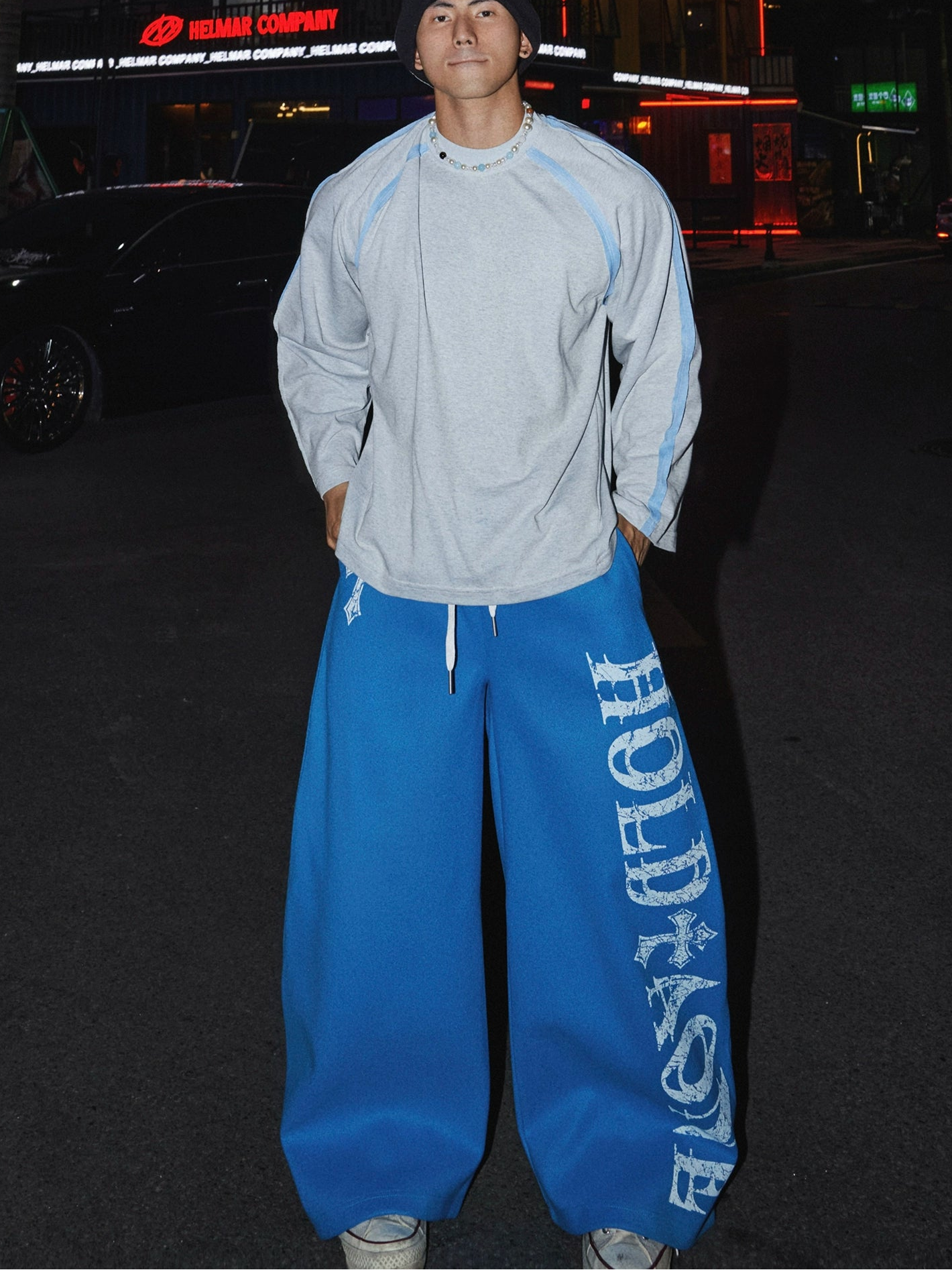 Hold Graphic Grey Sweatpants