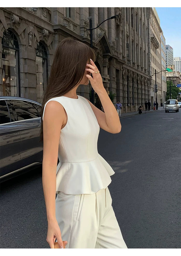 Executive Soft Peplum Blouse