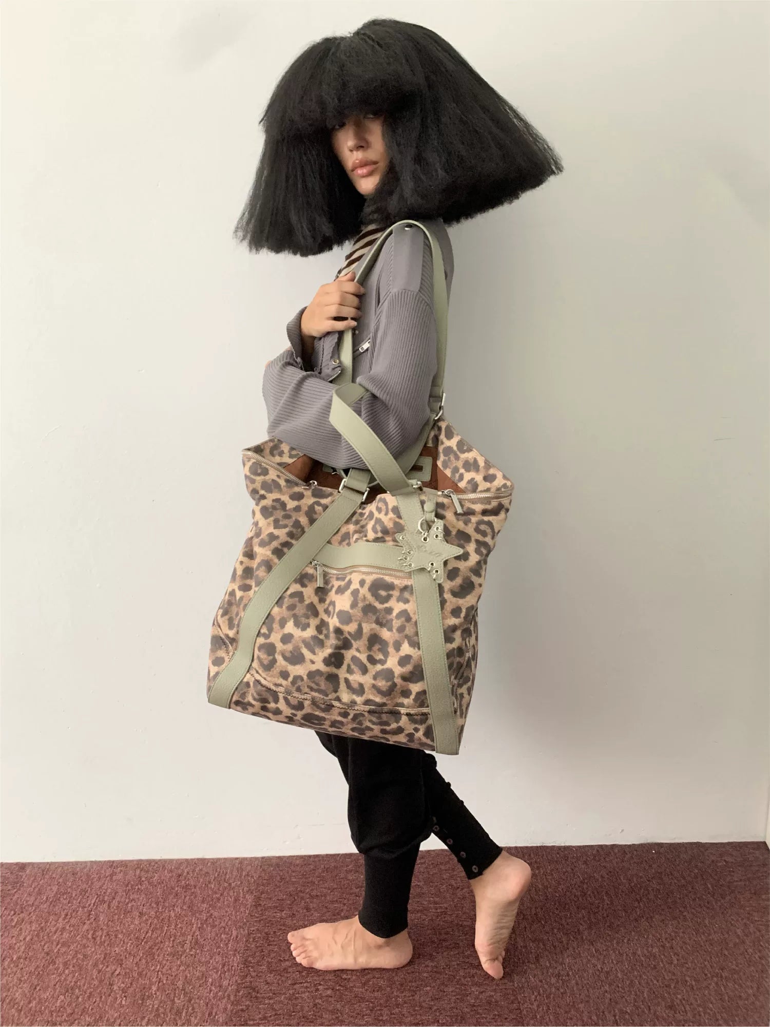 Leopard Print Commuter Tote Bag - view 4