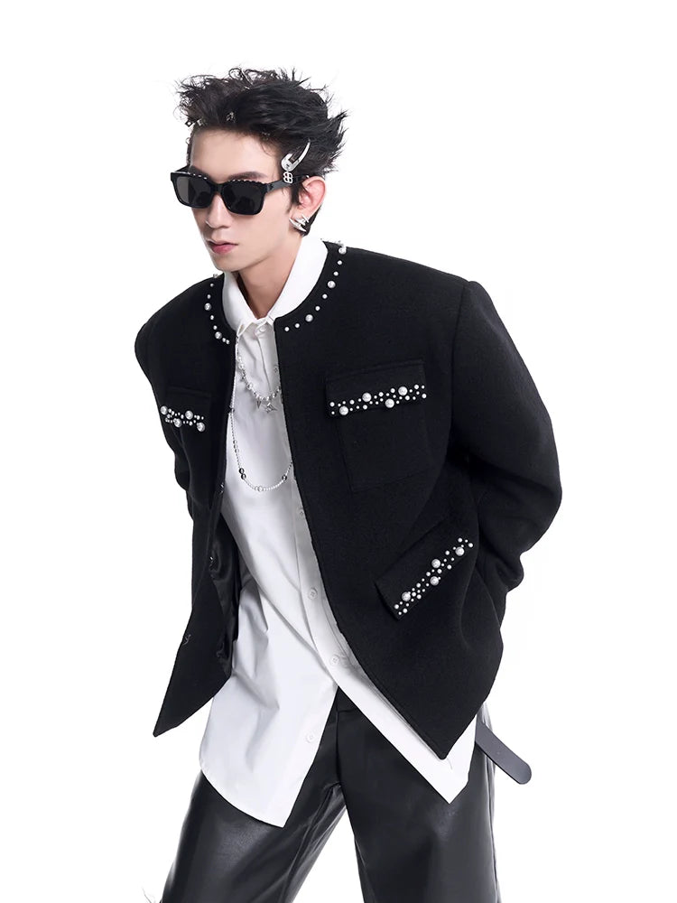Modern Chanel-Style Jacket with Pearl Details