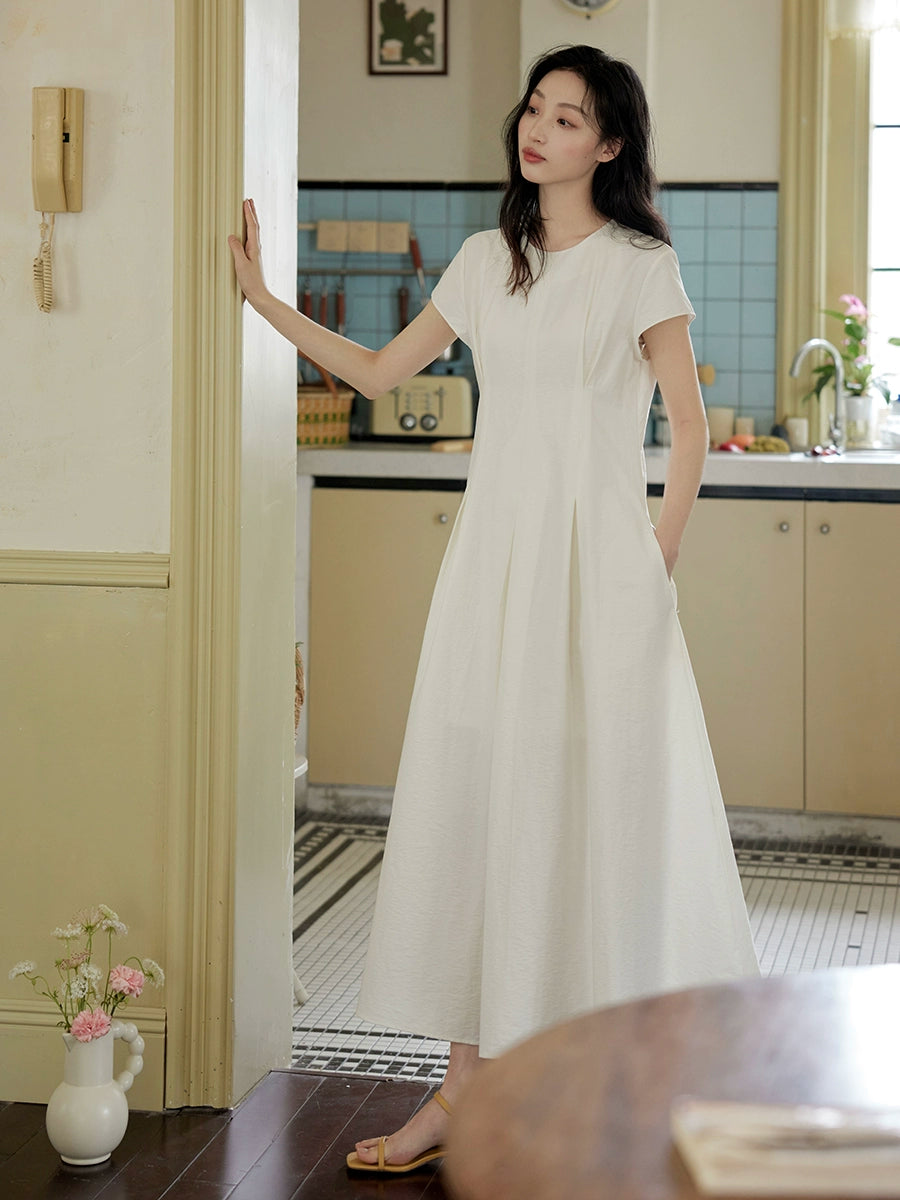 Short-Sleeve Maxi Dress