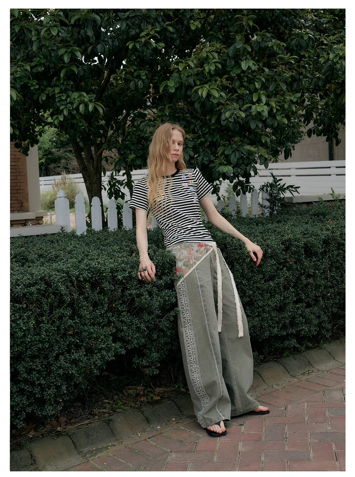 Tapestry Trail Olive Wide‑Leg Pants