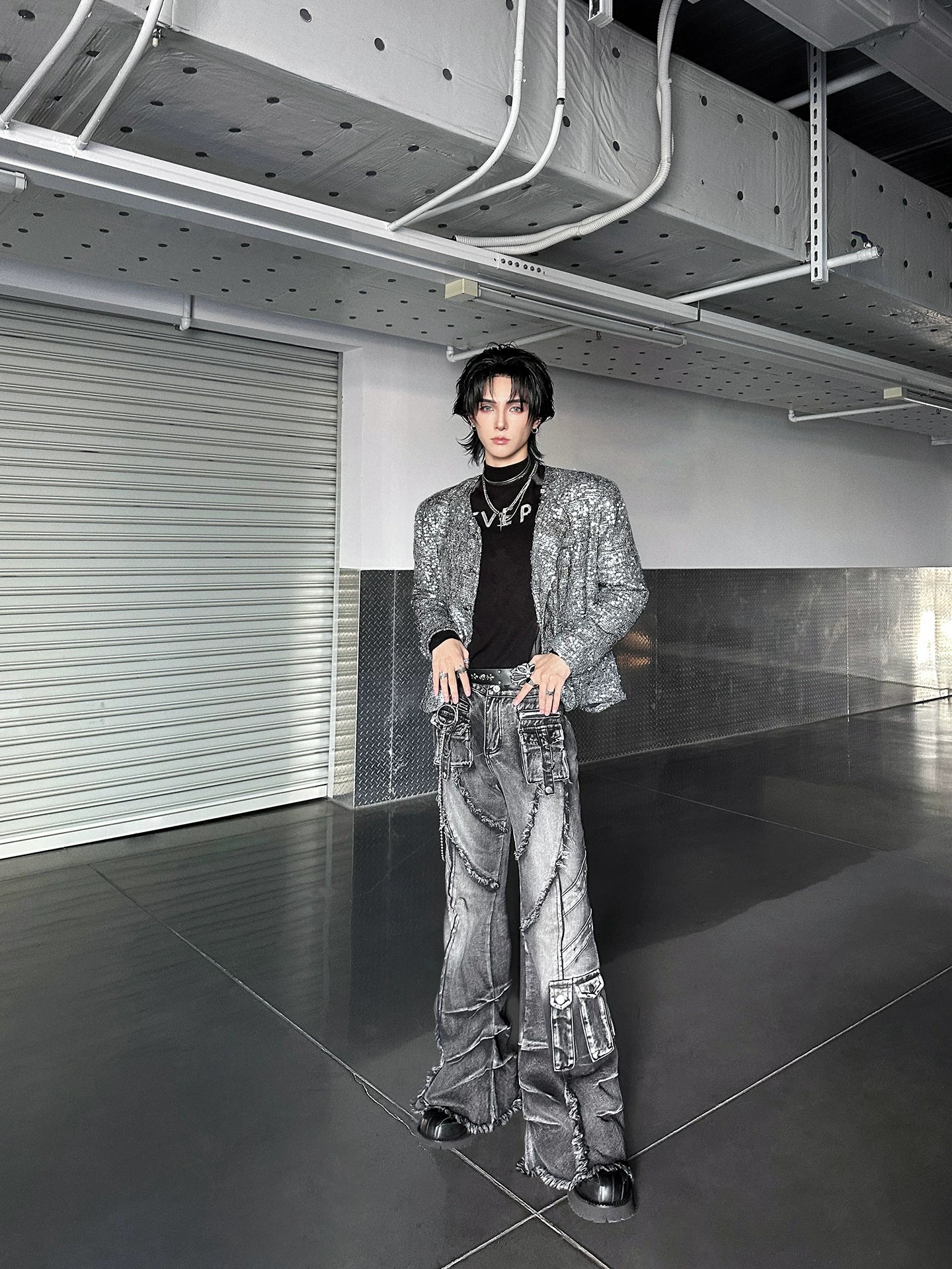 Glacier Static Sequin-Bouclé Jacket