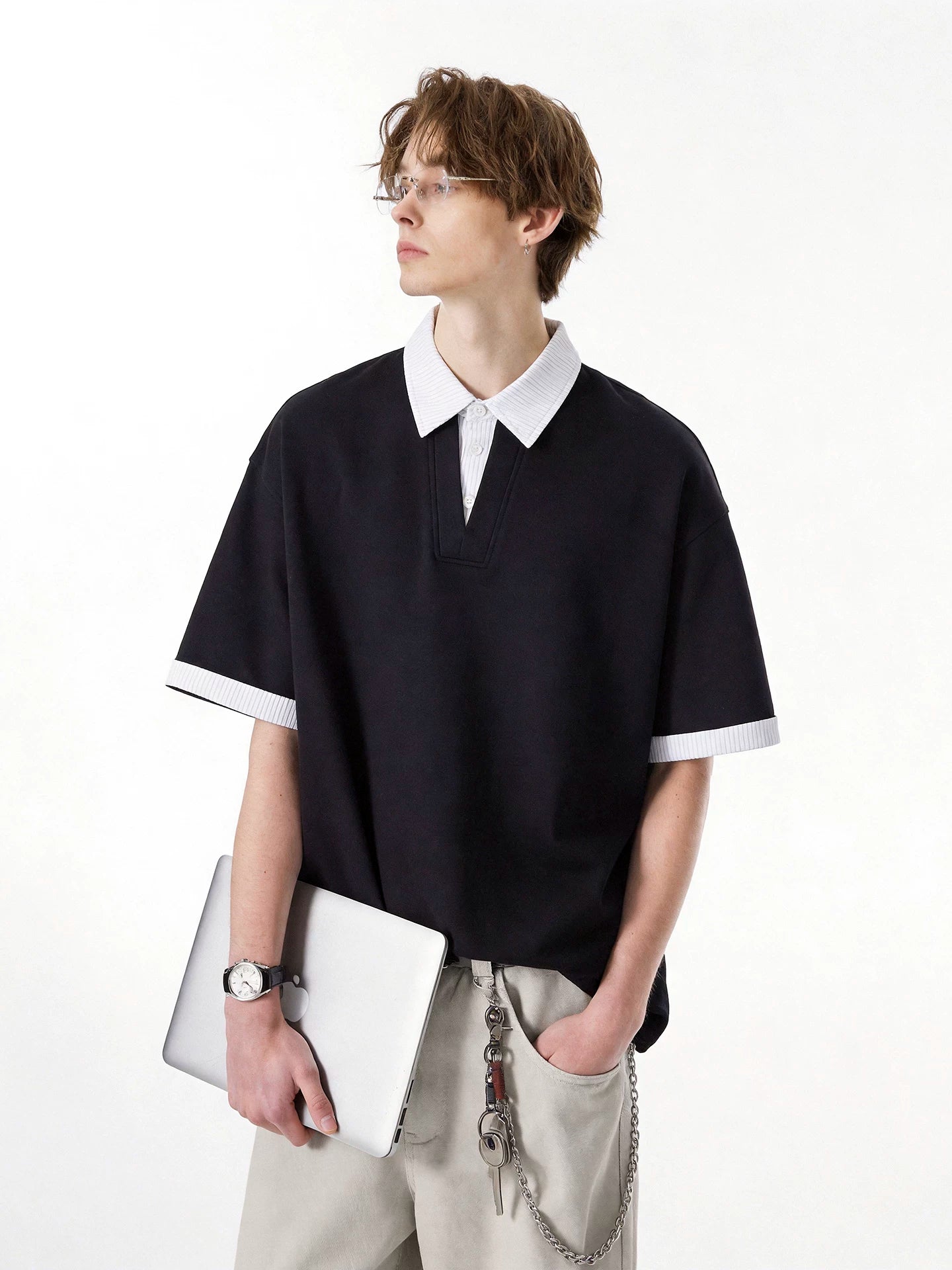Collarblend Jersey Polo Tee