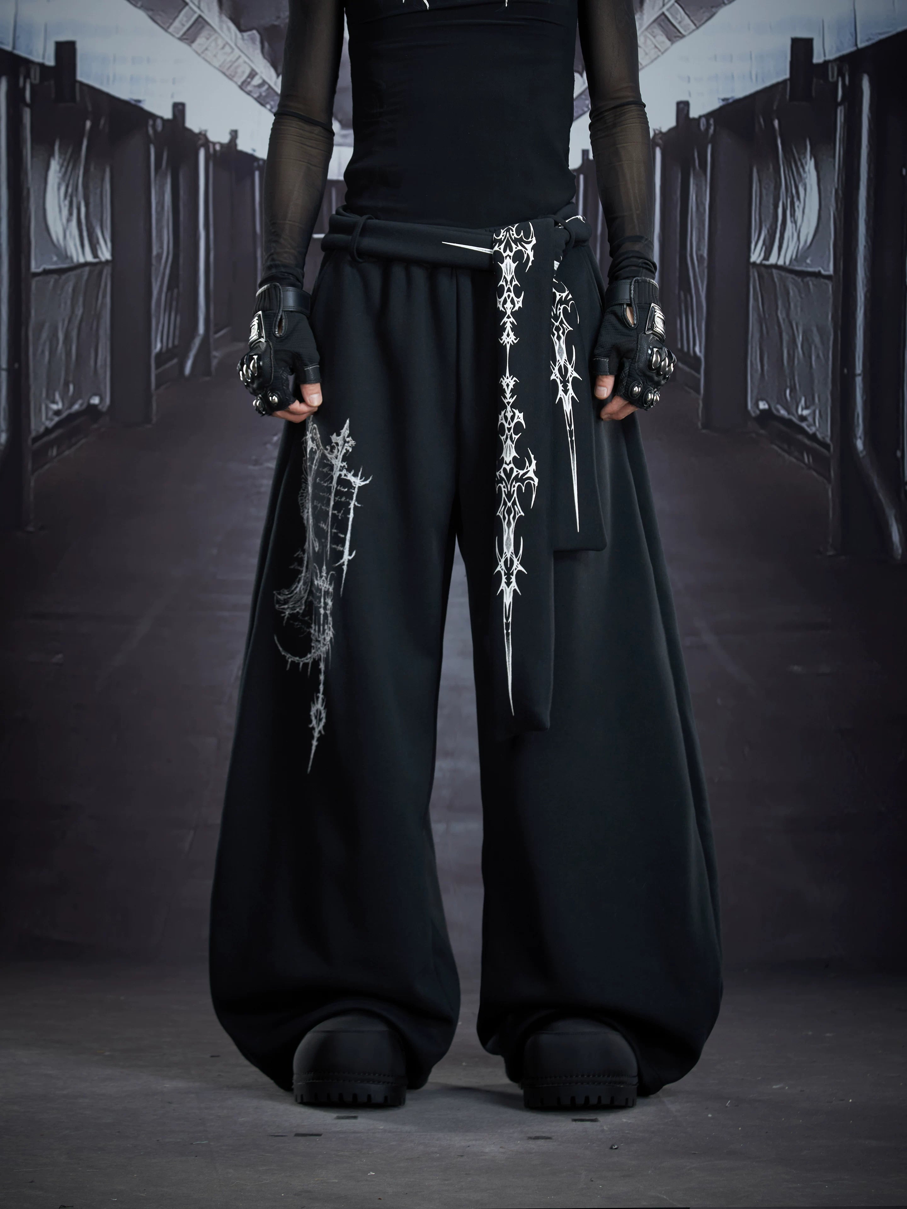 Nocturne Sigil Drape Cargo Pants