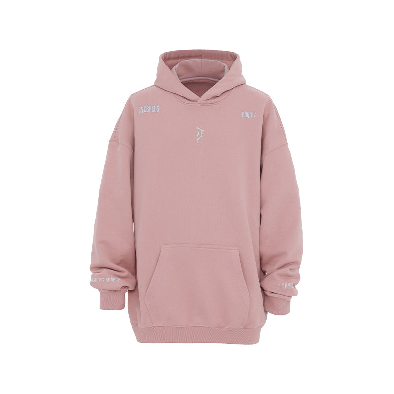 Hoodie with Basic Logo Print - chiclara