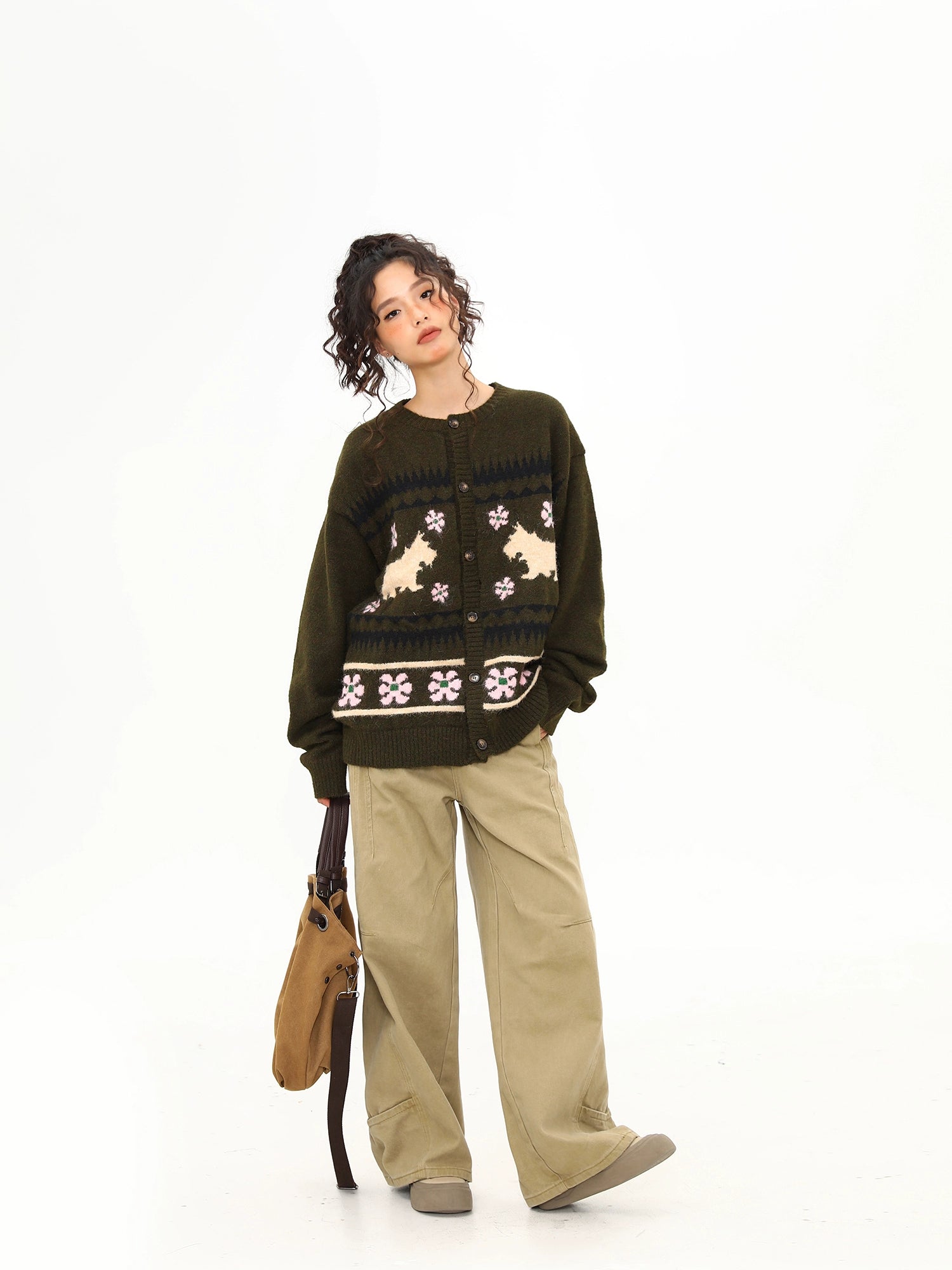 Forest Friends Terrier Cardigan