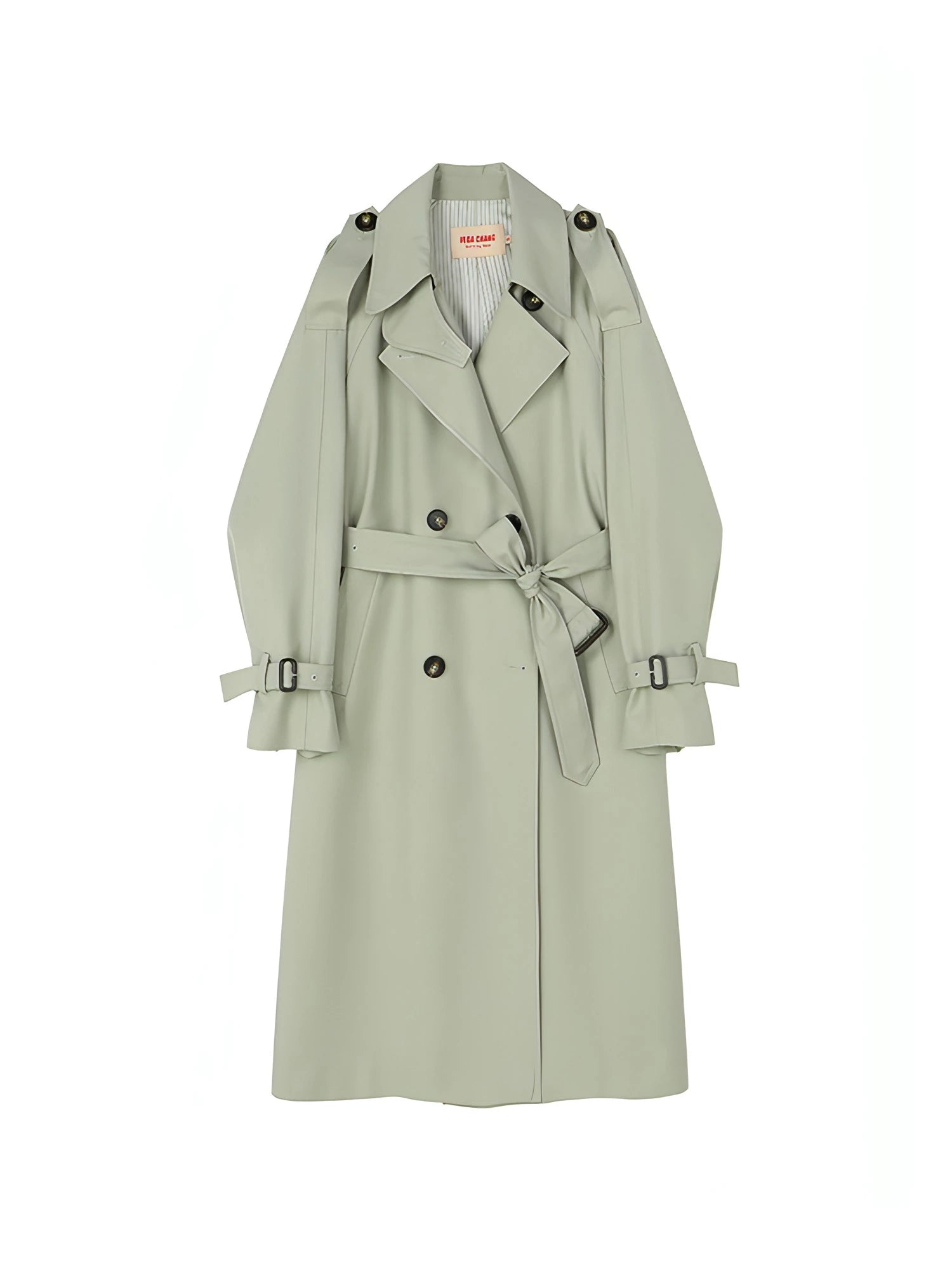 Mid-Length British Style Trench Coat - chiclara