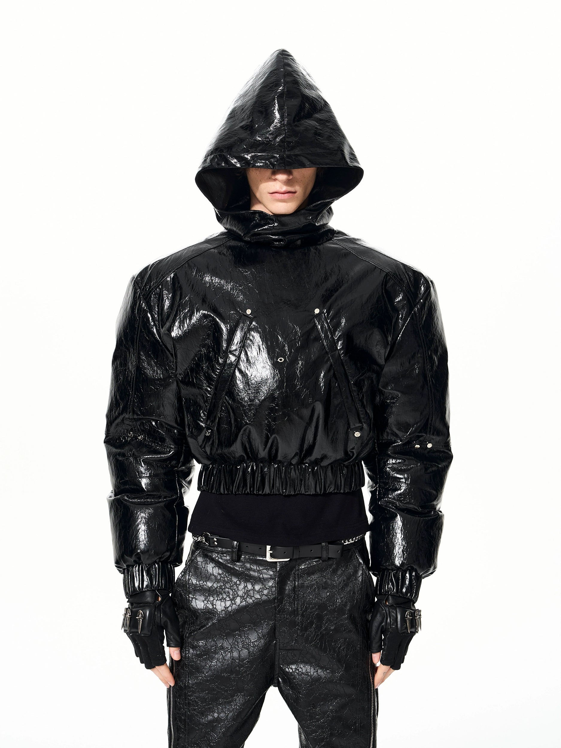 Void Storm Glare Crop Hoodie Jacket