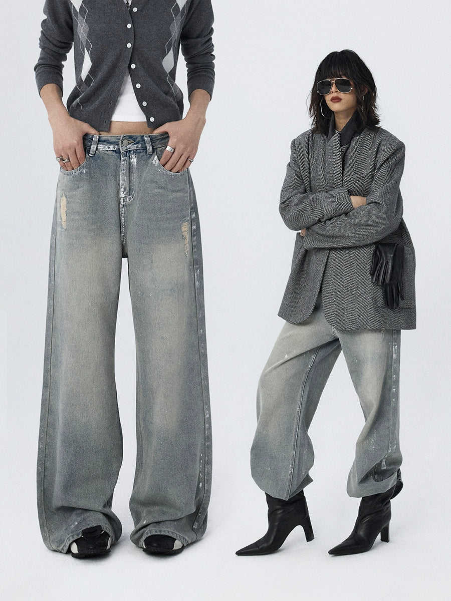 Tide‑Worn Wide‑Leg Jeans
