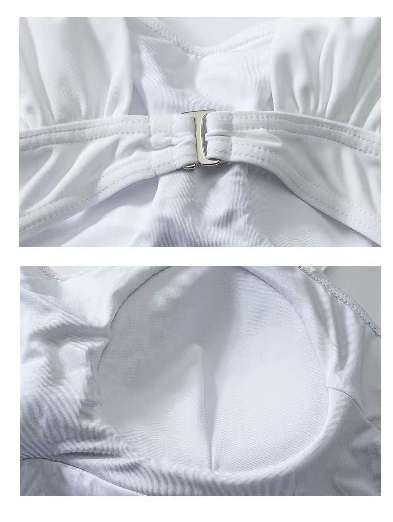 Mono Muse Open‑Back Skirted Swimsuit