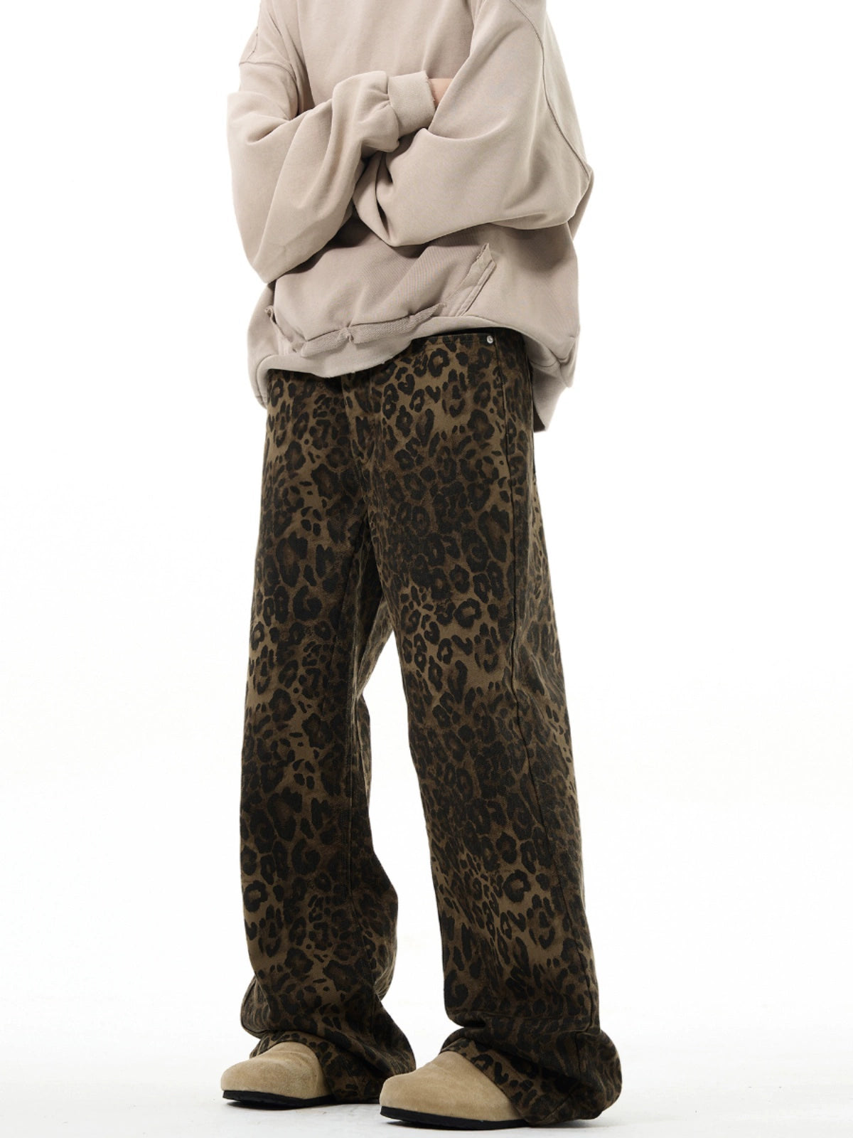 MADWITCH Savage Chic Leopard Wide-Leg Trousers