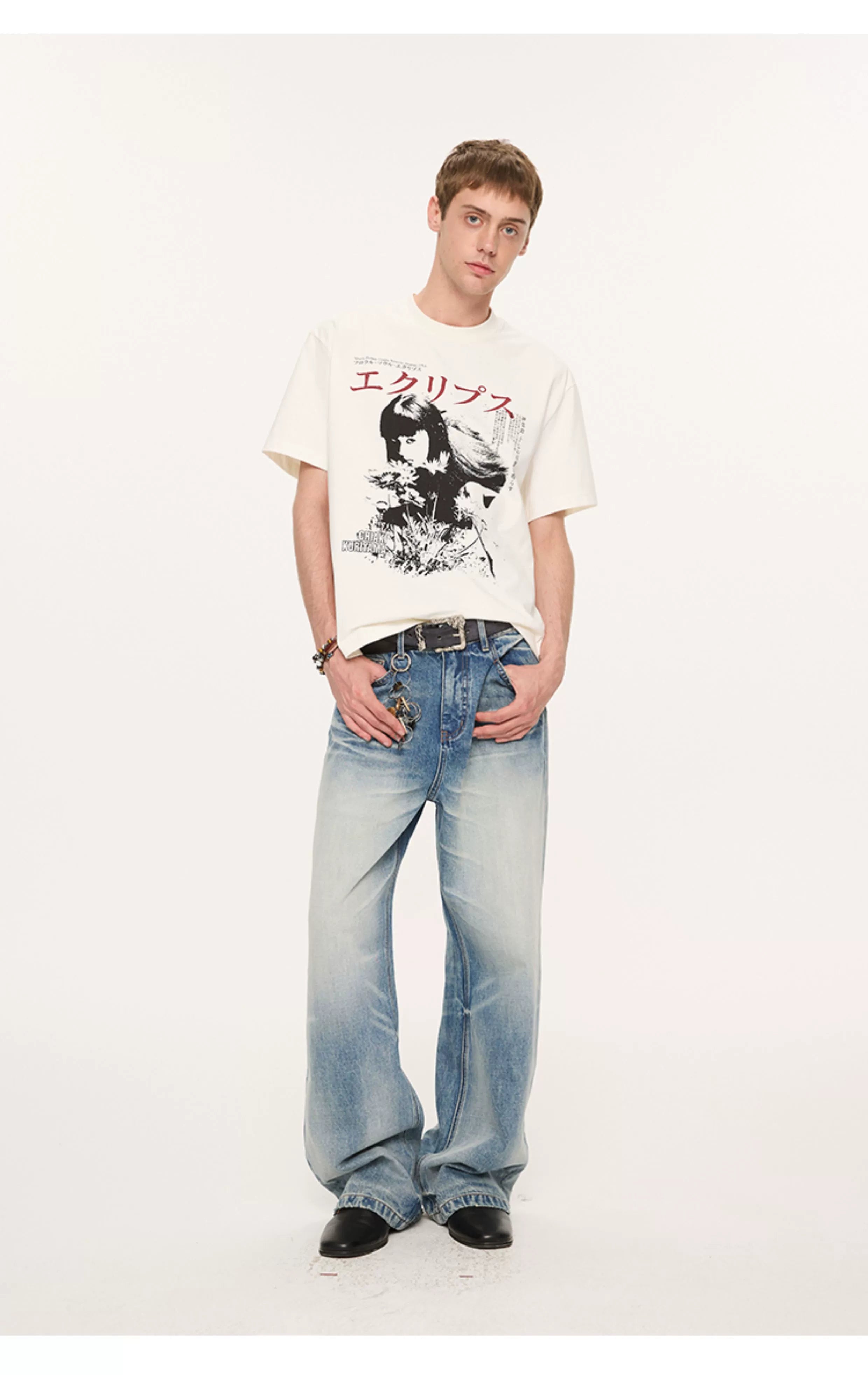 Japanese Graphic Print T-Shirts