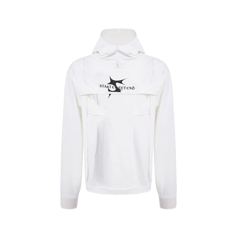 Deconstructed Graphic Hoodie