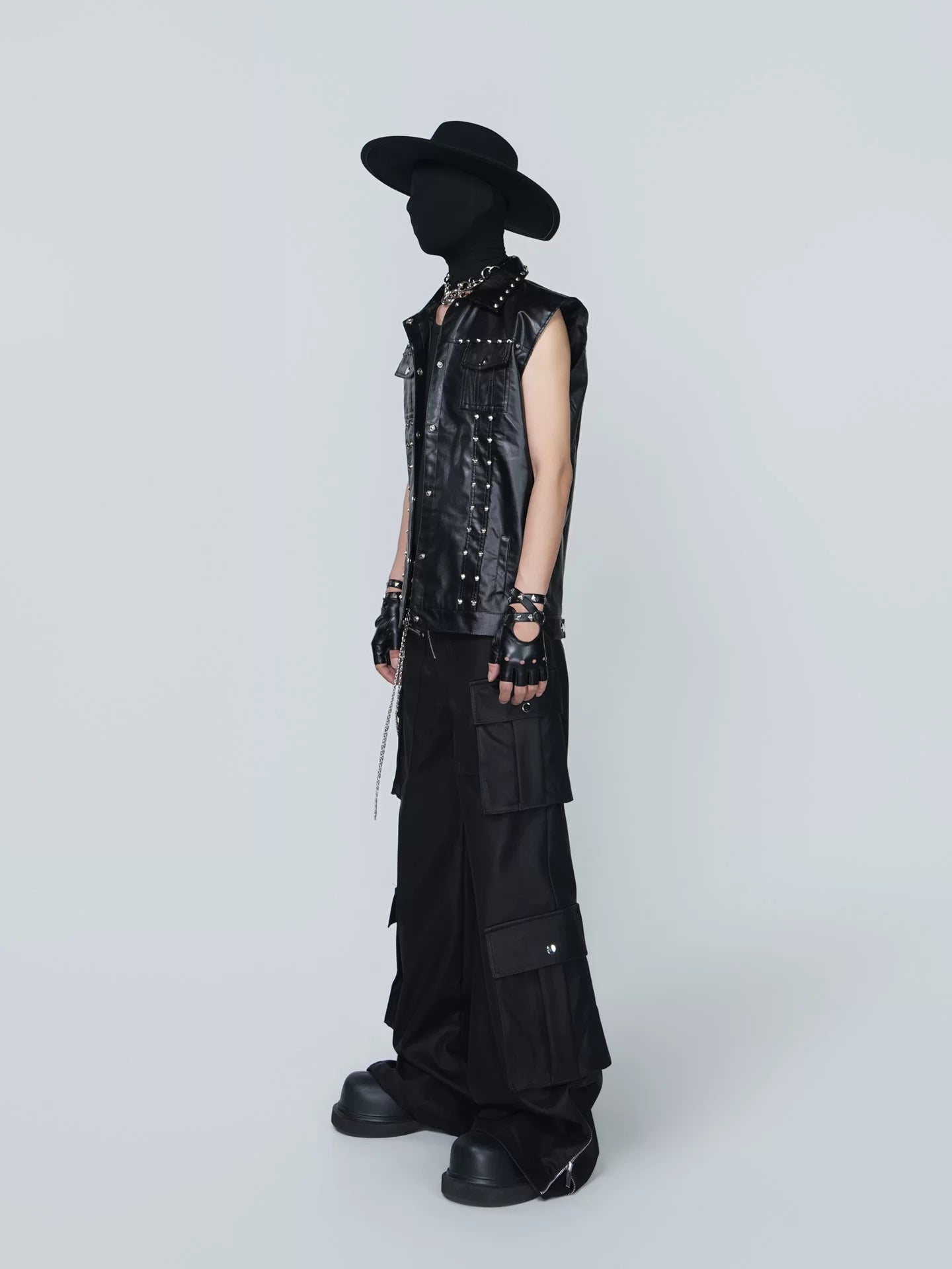 Midnight Riot Studded Leather Vest