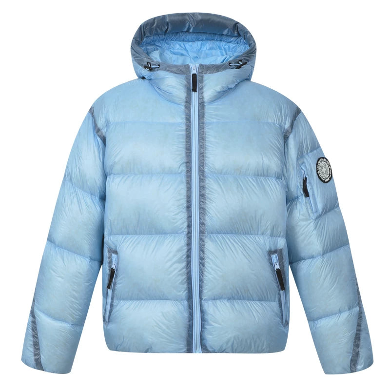 Glacier Halo Reflective Hooded Puffer Jacket