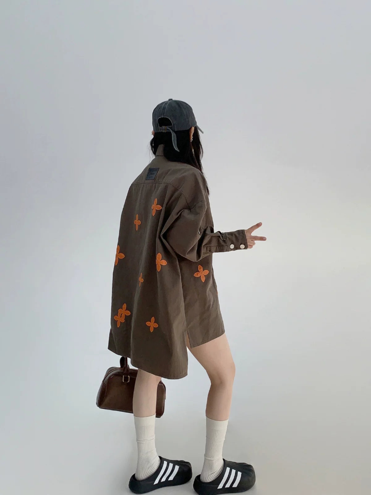 Olive Bloom Button Shirt