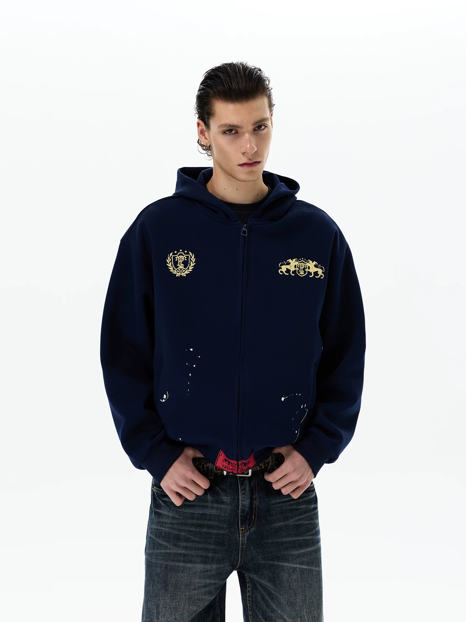 Regal Crest Unicorn Zip Hoodie