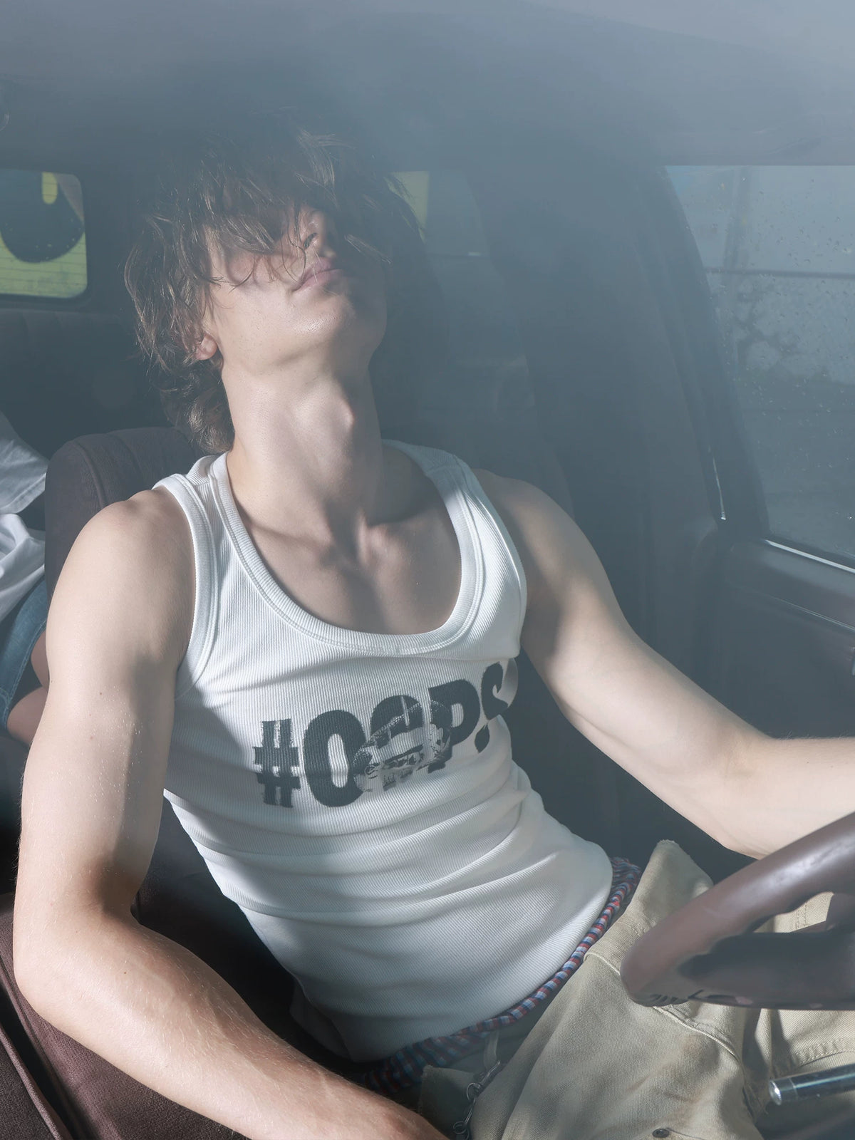 Rebel Pulse Graphic Ribbed Tank Top
