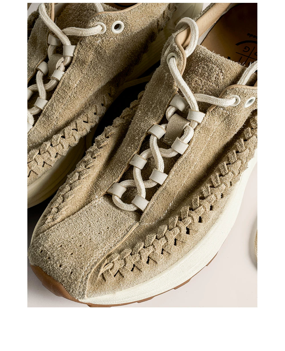 Handwoven Suede Runner Sneakers