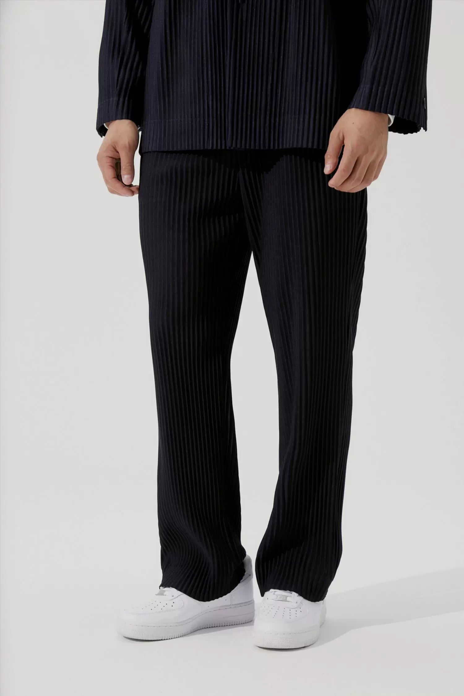 Frostline Pleated Straight-Leg Trousers