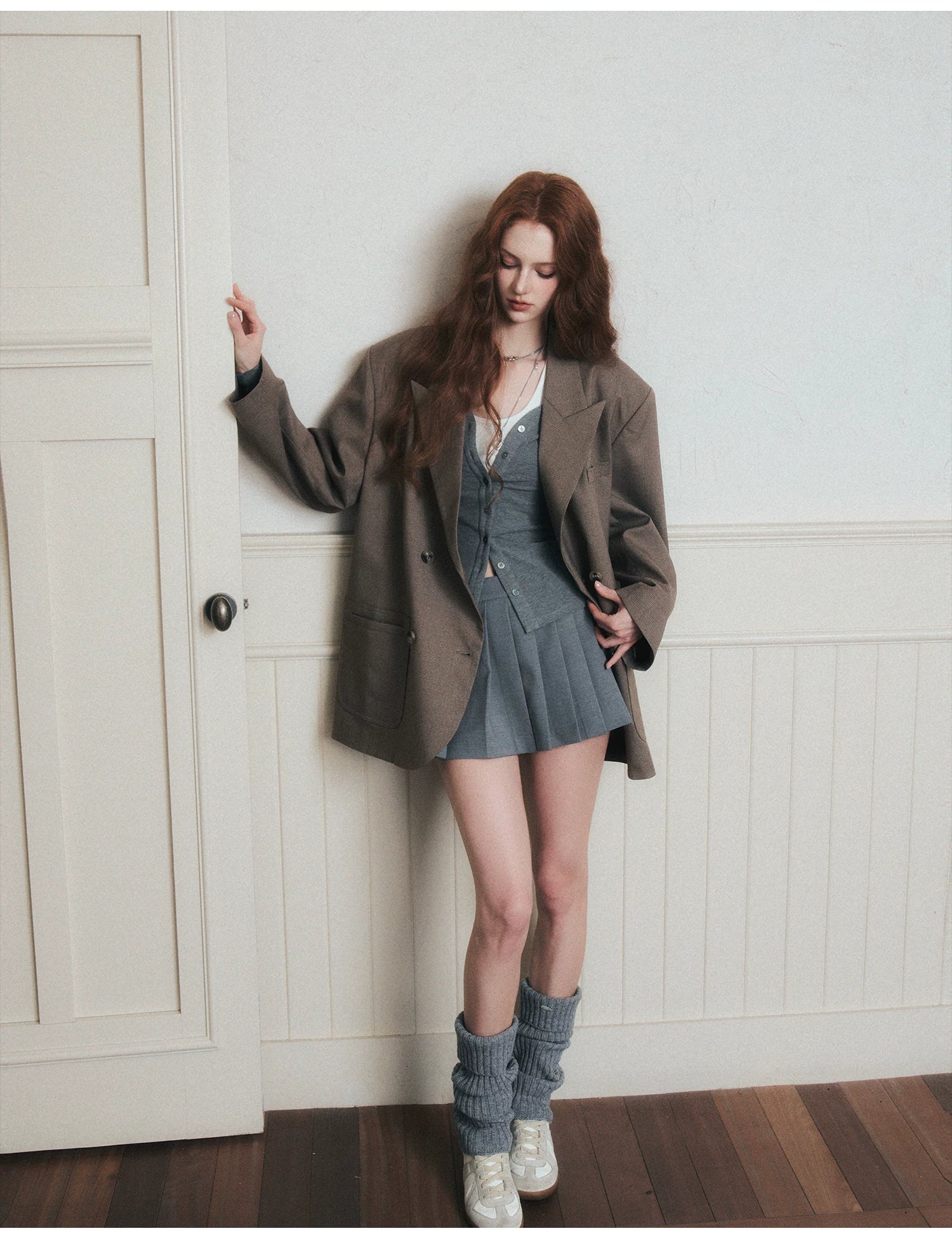 Urban Tailored Double‑Breasted Blazer