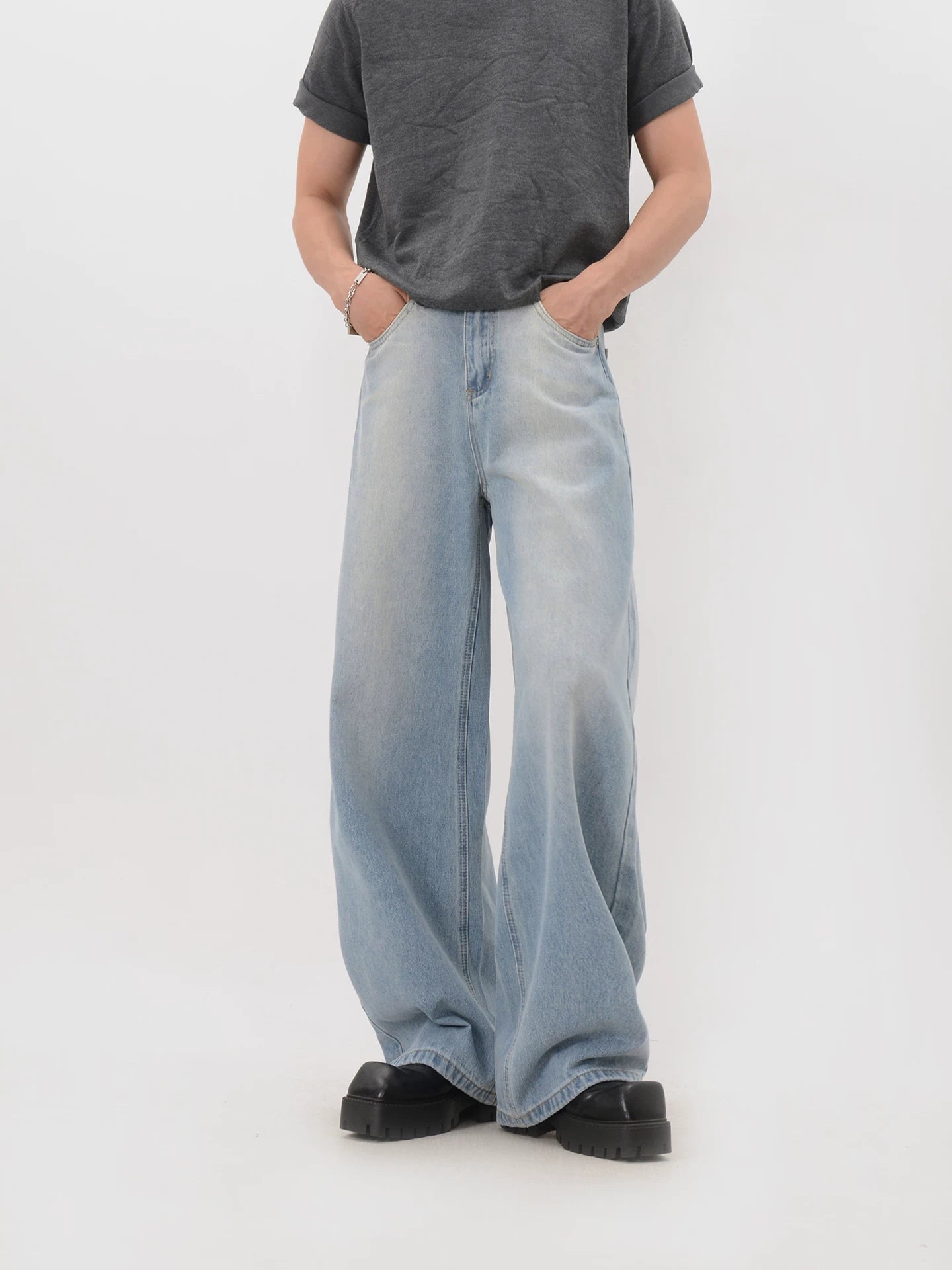 Skyfade Wide Leg Denim