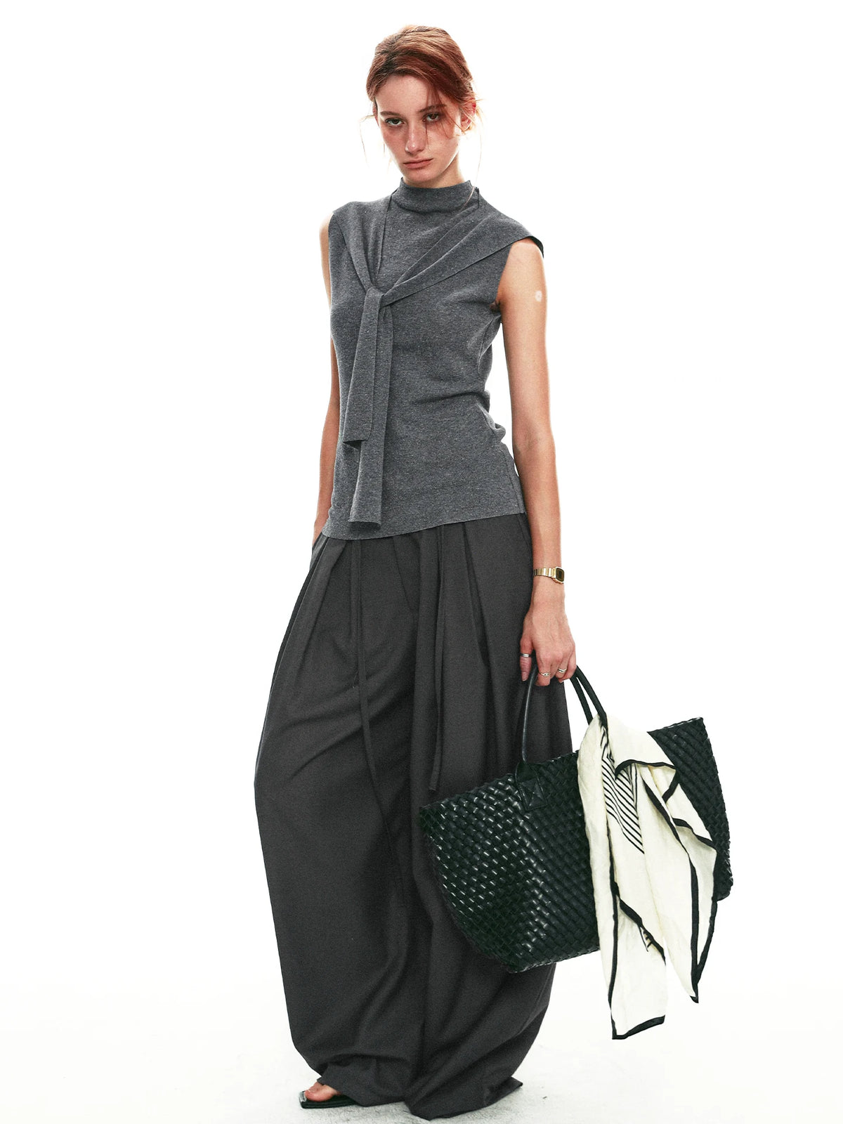 Drawstring Cocoon Balloon Trousers