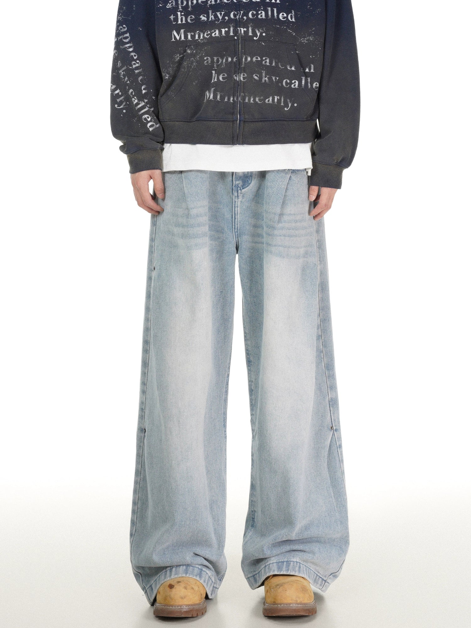 Glacier Wash Giant Leg Jeans