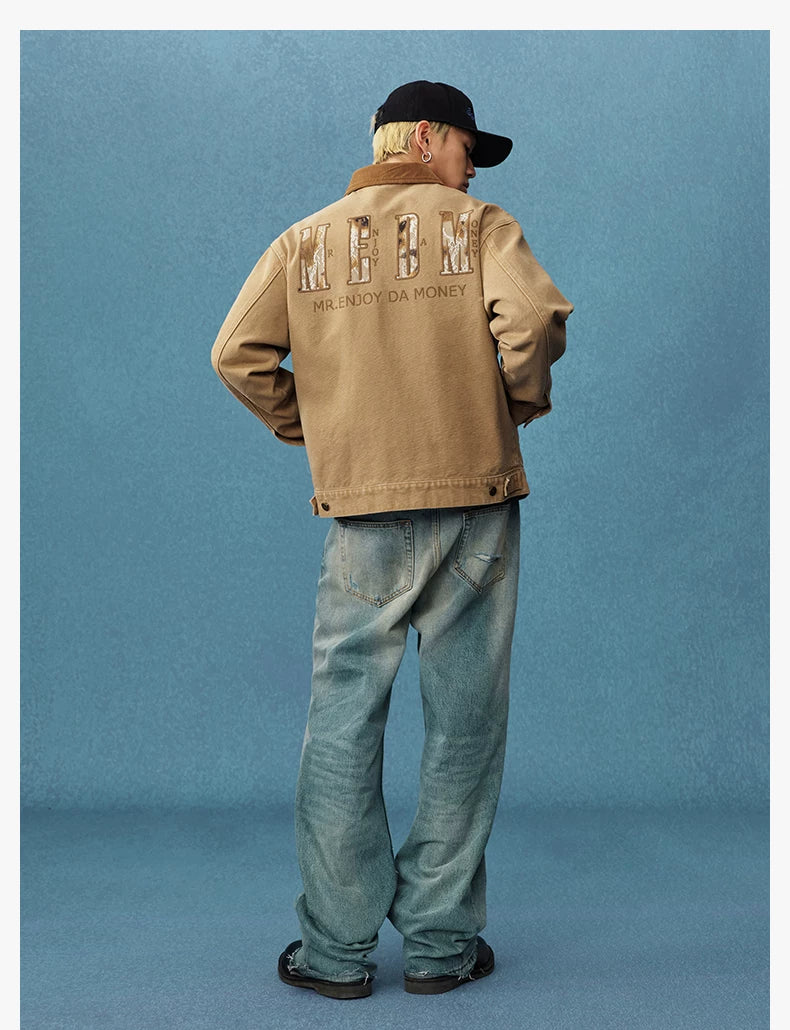 Vintage Embroidered Workwear Jacket