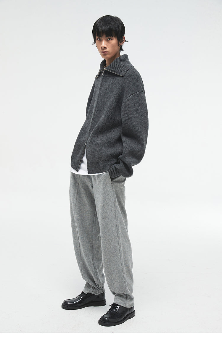 Relaxed Pin-Tuck Sweatpants