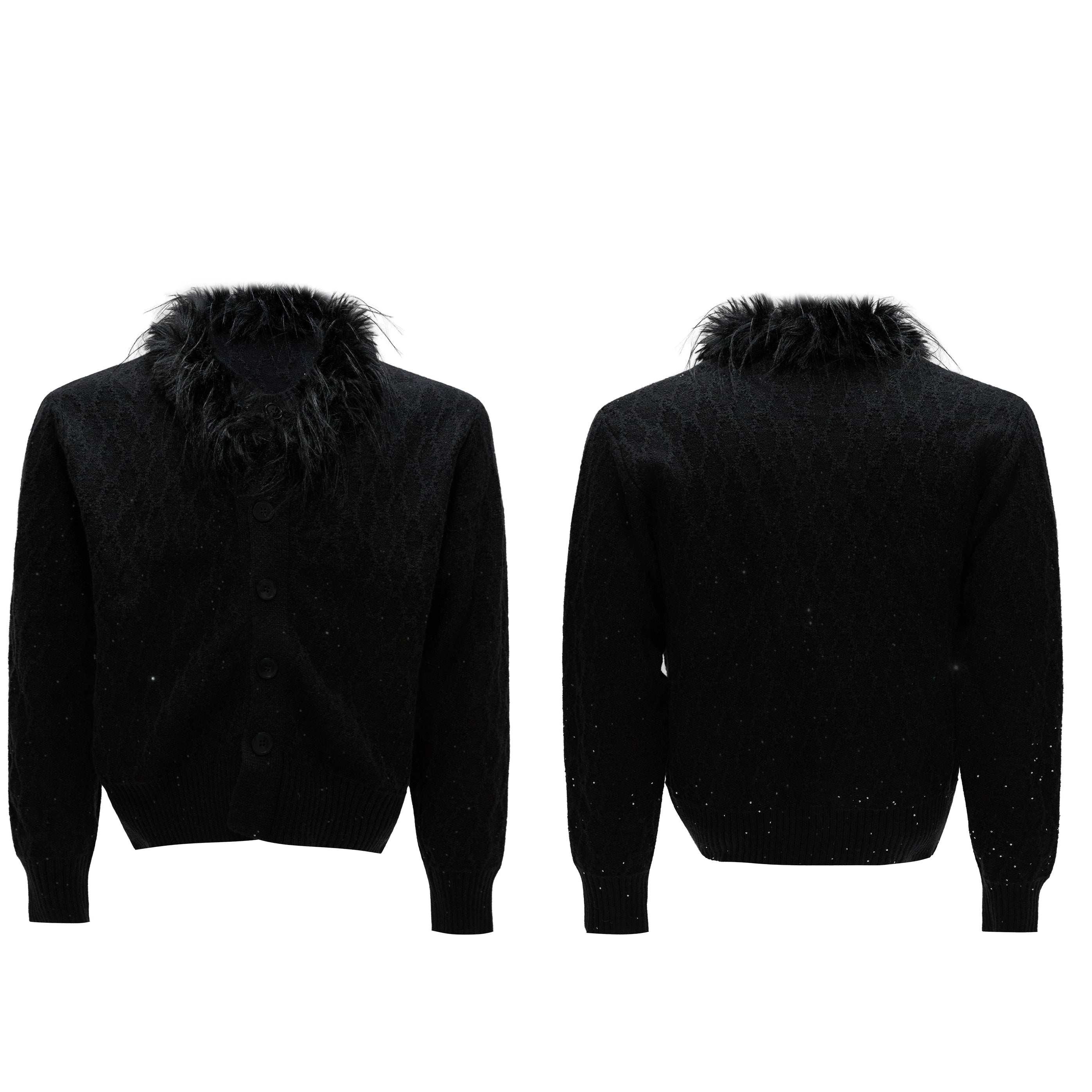 Feather Frost Cable Knit Cardigan