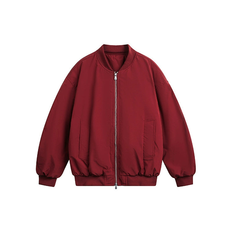 Midnight Campus Oversized Bomber Jacket