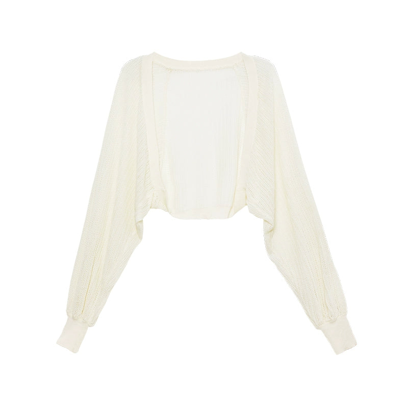 Sheer Knit Shrug Cardigan