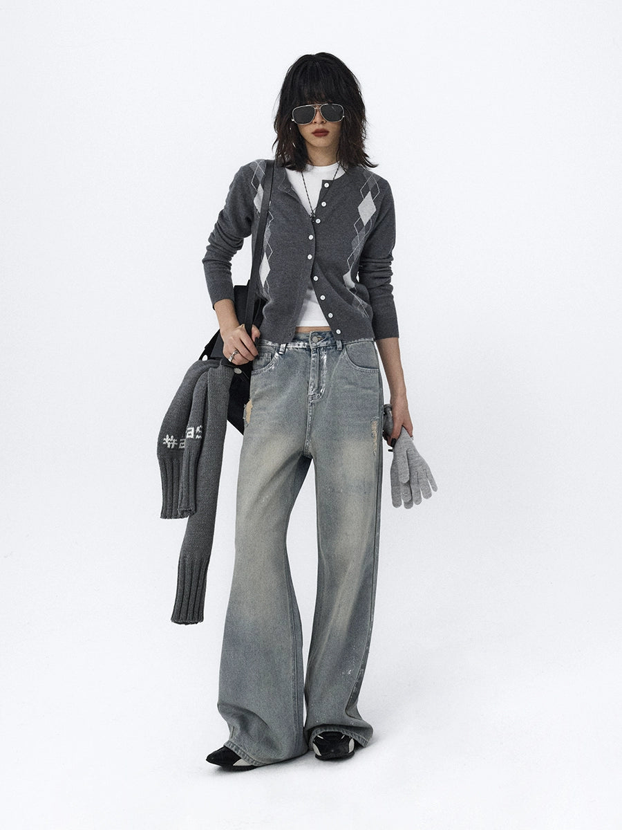 Tide‑Worn Wide‑Leg Jeans