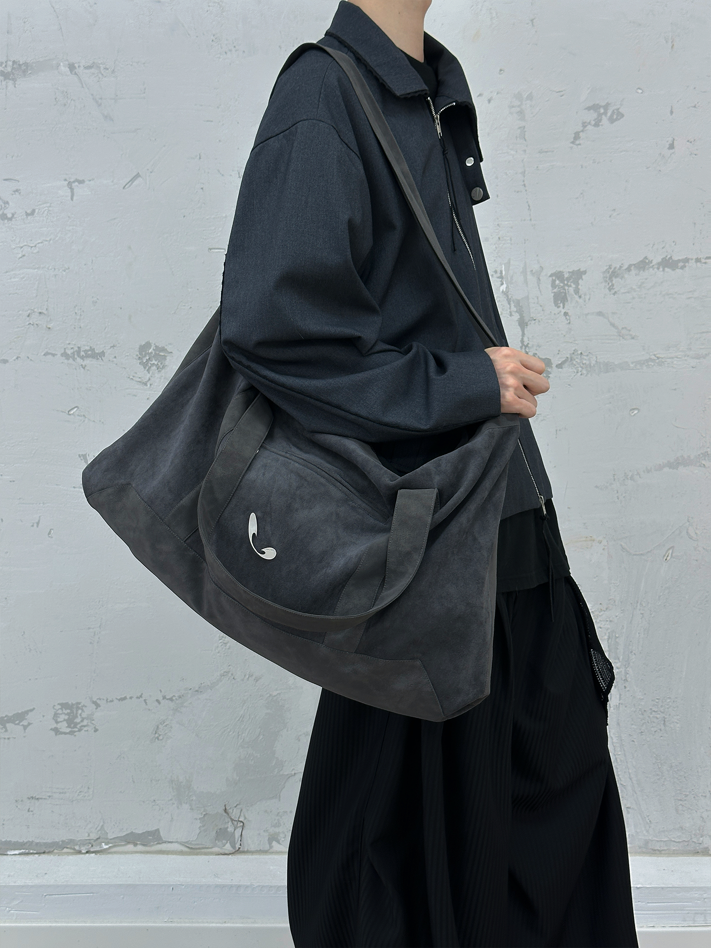 Slouchy Washed Canvas Hobo Bag