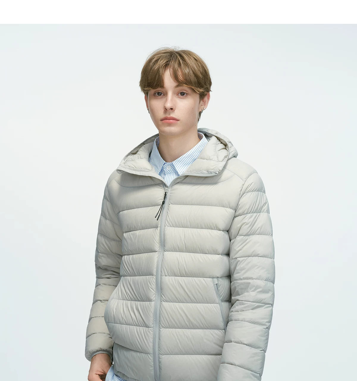 Frostbeam Dual-Tone Puffer Hoodie